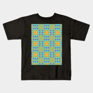 Metal Balls Geometric Shape Pattern Kids T-Shirt